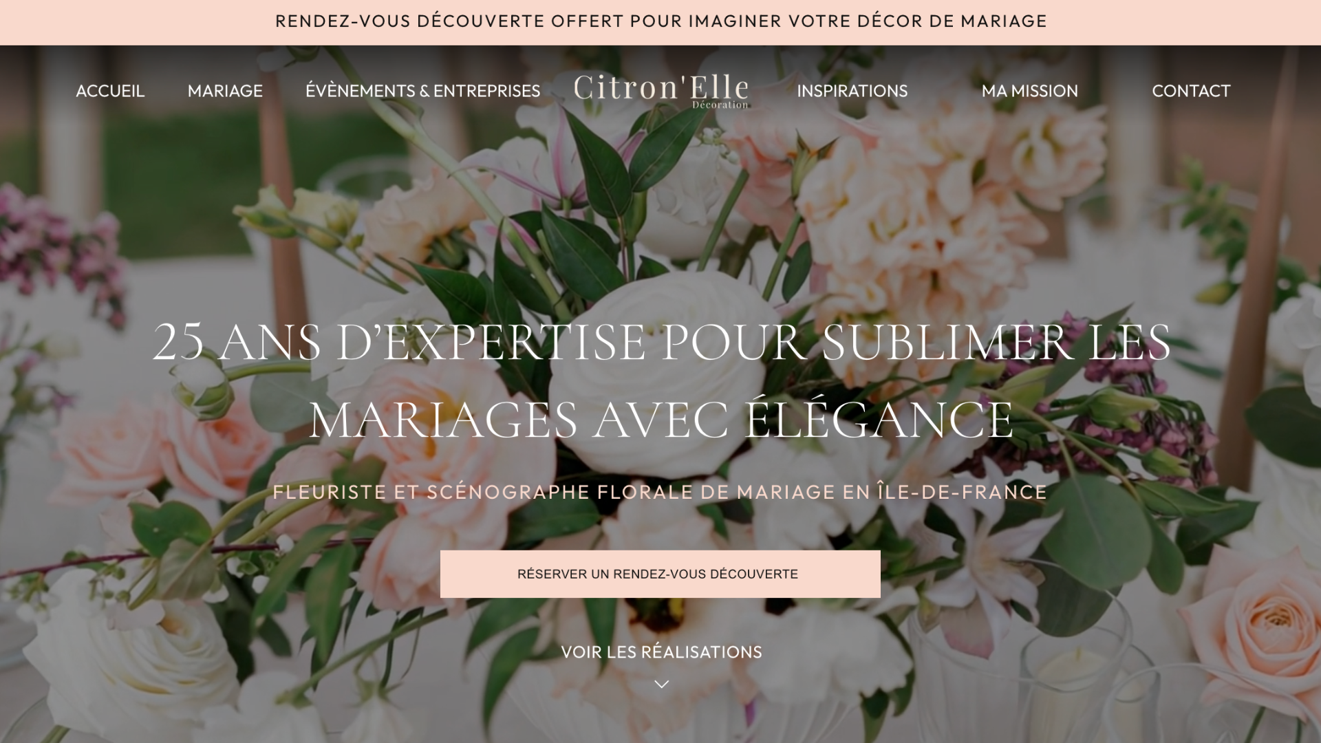 Aperçu du site Wix citronelledeco.com