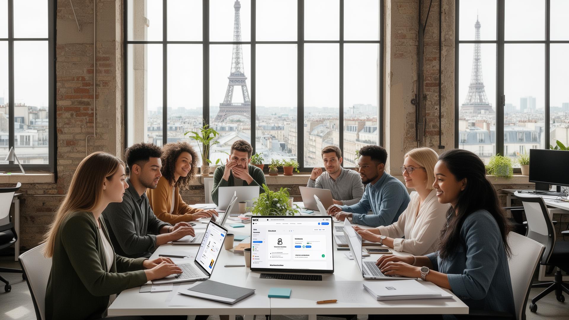 Équipe de l'agence Wix parisienne